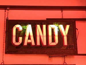 Sign says Candy